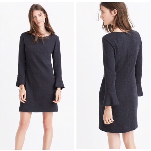 Madewell Dresses & Skirts - Madewell Knit Bell Sleeve Long Sleeve Dress XS